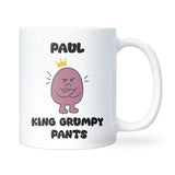 King Grumpy Pants Mug, Funny Grumpy Boyfriend Mug, Husband Christmas Gift, Grumpy Dad Birthday Present, Secret Santa for Him