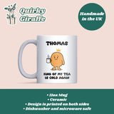 King of Letting His Cup of Tea Go Cold Mug, Funny Cold Tea Mug for Him, Secret Santa Gift for Men, Dad Tea Joke Gift, Tea Lover Present