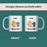 King of Taking the Bins Out Mug, Funny Blue Job Joke Gift for Him, Husband or Boyfriend Bin Duty Present, Valentine’s or Christmas Gift