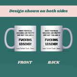 Personalised Football Coach Legend Mug, Thank You Football Coach Gift, End of Season Football Gift, Football Coach Appreciation Mug, Coach Christmas Gift