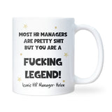 Funny Legend HR Manager Mug, Thank You HR Manager Gift, Work Leaving Present, HR Office Gift, Secret Santa Mug for Human Resources Manager
