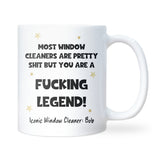 Funny Legend Window Cleaner Mug, Thank You Window Cleaner Gift, Christmas Present, Retirement Gift, Tradesman Thank You