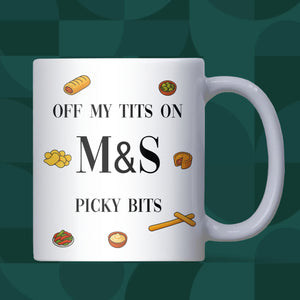 Funny M&S Picky Bits Mug, Picky Bits Obsessed Gift, Marks and Spencer Secret Santa, Marks and Spencer Fan Mug, Marks and Spencer Fan Gift