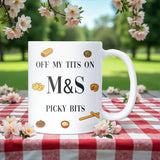Funny M&S Picky Bits Mug, Picky Bits Obsessed Gift, Marks and Spencer Secret Santa, Marks and Spencer Fan Mug, Marks and Spencer Fan Gift