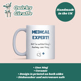 Funny Grey’s Anatomy Fan Mug, Not a Medical Expert Gift Just a Grey’s Anatomy Fan, Greys Anatomy Lover Gift, Secret Santa for Grey's Anatomy