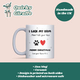 Funny Dog Christmas Mug – Lick My Bum Then Your Face, Merry Christmas From the Dog, Dog Mum & Dog Dad Gift, Pet Joke Xmas Mug