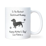 Mother’s Day Dachshund Mug, Gift for Mum, Wife, or Girlfriend, Sausage Dog Parent Coffee Cup, Dachshund Lover Present