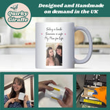 Personalised Photo Wedding Day Mug for Mum, Wedding Day Gift from Daughter, Bride Keepsake from Mother, Sentimental Wedding Gift to Mother