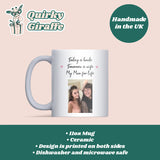 Personalised Photo Wedding Day Mug for Mum, Wedding Day Gift from Daughter, Bride Keepsake from Mother, Sentimental Wedding Gift to Mother