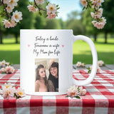 Personalised Photo Wedding Day Mug for Mum, Wedding Day Gift from Daughter, Bride Keepsake from Mother, Sentimental Wedding Gift to Mother