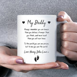 My Daddy Mug from Baby, New Dad Gift, Daddy to Be Present, First Christmas Daddy Mug, Father’s Day New Daddy Gift