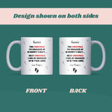 To Nannie at Christmas From Bump Mug, New Nannie Christmas Gift, Pregnancy Announcement Mug, First Christmas Nannie Gift, From Baby Bump