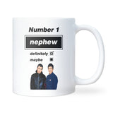Oasis Definitely Maybe Mug for Nephew, Nephew Oasis Birthday Gift, Oasis Fan Christmas Gift for Nephew, Number One Nephew Oasis Present