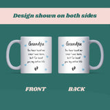 New Grandpa Mug, Grandpa To Be Gift, Pregnancy Announcement Mug, First Father’s Day From Baby, Christmas Gift for New Grandad