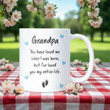 New Grandpa Mug, Grandpa To Be Gift, Pregnancy Announcement Mug, First Father’s Day From Baby, Christmas Gift for New Grandad