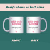 New Job Baddie Mug, Congratulations on Your New Job Mug, Personalised Pink Coffee Mug, Girly Aesthetic Office Gift, Friend New Job Gift