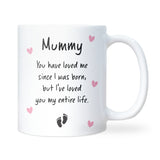 New Mummy Gift Mug, Mother’s Day Keepsake from Baby, Birthday or Christmas Present for Mum, Mummy Coffee Cup
