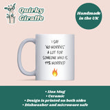 No Worries Mug, Funny Anxiety Joke Gift, Secret Santa Mug for Colleague, Funny Anxiety Christmas Gift for Friend