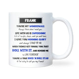 Oasis Lyrics Mug for Fiancé, Oasis Fan Gift, Oasis Birthday Gift for Fiancé, Oasis Christmas Gift Fiance, Anniversary Gift for Fiance