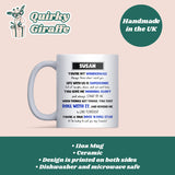 Oasis Lyrics Mug for Fiancée, Oasis Fan Gift, Oasis Birthday Gift for Fiancée, Oasis Christmas Gift Fiancee, Anniversary Gift for Fiancee