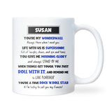 Oasis Lyrics Mug for Fiancée, Oasis Fan Gift, Oasis Birthday Gift for Fiancée, Oasis Christmas Gift Fiancee, Anniversary Gift for Fiancee