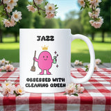Queen Obsessed With Cleaning Mug, Funny Cleaning Gift for Her, Wife or Girlfriend Mug, Mother’s Day Gift, Secret Santa, Gift for Cleaner