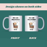 Personalised Old & Knackered Mug, Funny Old Man Gift, Birthday Gift for Dad or Grandad, Joke Ageing Present for Husband or Boyfriend