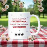 Funny Wise Men Christmas Mug, One Wise Man Joke Mug, Secret Santa Gift, Funny Christmas Mug for Mum, Sister or Colleague