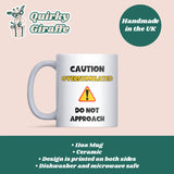Caution Overstimulated Mug, Funny ADHD Mug, Autism Joke Cup, Work Secret Santa Gift, Crazy Friend Coffee Cup, Funny Christmas Gift Friend