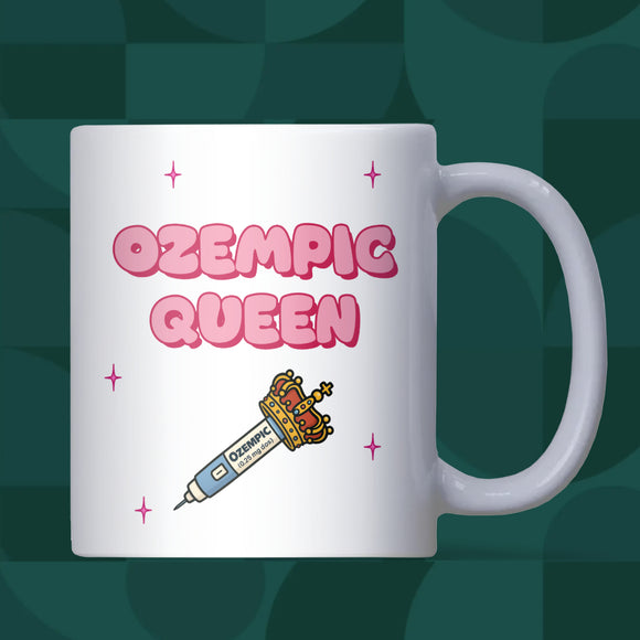 Ozempic Queen Mug, Funny Semaglutide Mug, Funny GLP-1 Jab Gift for Her, Weight Loss Jab Gift, Ozempic Funny Mug, Funny Wegovy Novelty Mug