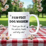 Paw-fect Dog Walker Mug, Dog Walker Appreciation Gift, Thank You Dog Walker, Dog Walker Christmas Gift