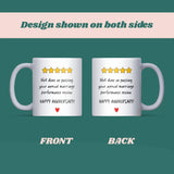 Funny Anniversary Mug, Well Done on Passing Your Annual Marriage Performance Review, Husband Wife Anniversary Gift, Joke Couples Mug
