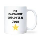 Funny Favourite Employee Mug, Personalised Work Mug, Secret Santa Gift for Colleague, Funny Boss Gift, Manager Leaving Gift, Office Christmas Gift