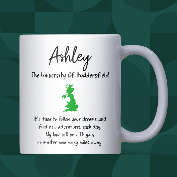 Personalised New University Student Mug, Moving Away Gift, Starting Uni Gift, Fresher’s Mug, Leaving for University Present, New Uni Student