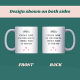 Personalised Work Bestie Mug, Chance Made Us Colleagues Mug, Funny Colleague Gift, Secret Santa Work Mug, Colleague Leaving Gift, Christmas Gift for Work Bestie
