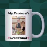 Personalised My Favourite Grandchild Photo Mug, Funny Grandparent Gift, Custom Photo Mug for Grandma or Grandad, Grandchild Gift from Kids