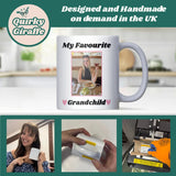Personalised My Favourite Grandchild Photo Mug, Funny Grandparent Gift, Custom Photo Mug for Grandma or Grandad, Grandchild Gift from Kids