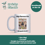Personalised My Favourite Grandchild Photo Mug, Funny Grandparent Gift, Custom Photo Mug for Grandma or Grandad, Grandchild Gift from Kids
