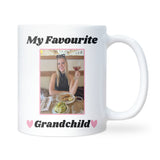 Personalised My Favourite Grandchild Photo Mug, Funny Grandparent Gift, Custom Photo Mug for Grandma or Grandad, Grandchild Gift from Kids