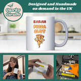 Pizza Slut Mug, Funny Pizza Lover Gift, Secret Santa Pizza Mug for Colleagues, Sister, Daughter or Best Friend