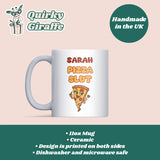 Pizza Slut Mug, Funny Pizza Lover Gift, Secret Santa Pizza Mug for Colleagues, Sister, Daughter or Best Friend