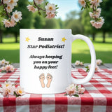 Funny Thank You Podiatrist Mug, Foot Nurse Gift, Podiatrist Appreciation Mug, New Job Podiatrist Gift, Podiatrist Birthday Gift
