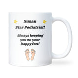 Funny Thank You Podiatrist Mug, Foot Nurse Gift, Podiatrist Appreciation Mug, New Job Podiatrist Gift, Podiatrist Birthday Gift