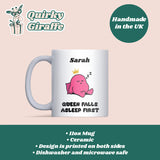 Queen of Falling Asleep First Mug, Funny Sleeping Girlfriend Gift, Valentine’s Gift for Her, Anniversary Gift for Wife