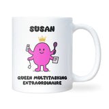 Queen of Multitasking Mug, Funny Multitasking Gift for Her, Mum or Boss Present, Secret Santa Mug, Work Gift for Colleague, Wife Christmas