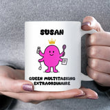 Queen of Multitasking Mug, Funny Multitasking Gift for Her, Mum or Boss Present, Secret Santa Mug, Work Gift for Colleague, Wife Christmas