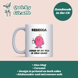 Queen of Cold Cups of Tea Mug – Funny Cold Tea Gift for Her, Forgetting Tea Joke Mug, Secret Santa Colleague Gift, Birthday or Christmas