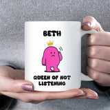 Queen Because I Told You So Mug, Funny Mum or Girlfriend Gift, Mother’s Day, Birthday or Anniversary Present, Christmas Gift for Wife