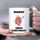 Queen Overthinker Mug, Funny Overthinking Gift for Her, Secret Santa For Overthinkers, Christmas Gift for Girlfriend or Wife