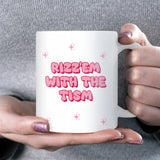 Rizz ’Em Mug, Funny Autism Rizz Joke Mug, Secret Santa Gift, Funny Work Colleague Mug, Autistic Humour Coffee Cup